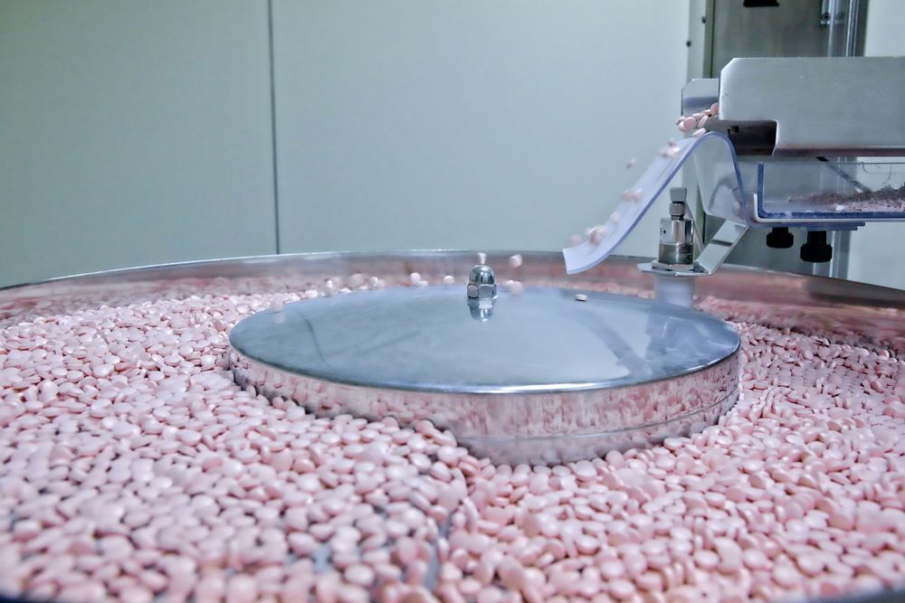 Pharmaceutical tablet production line