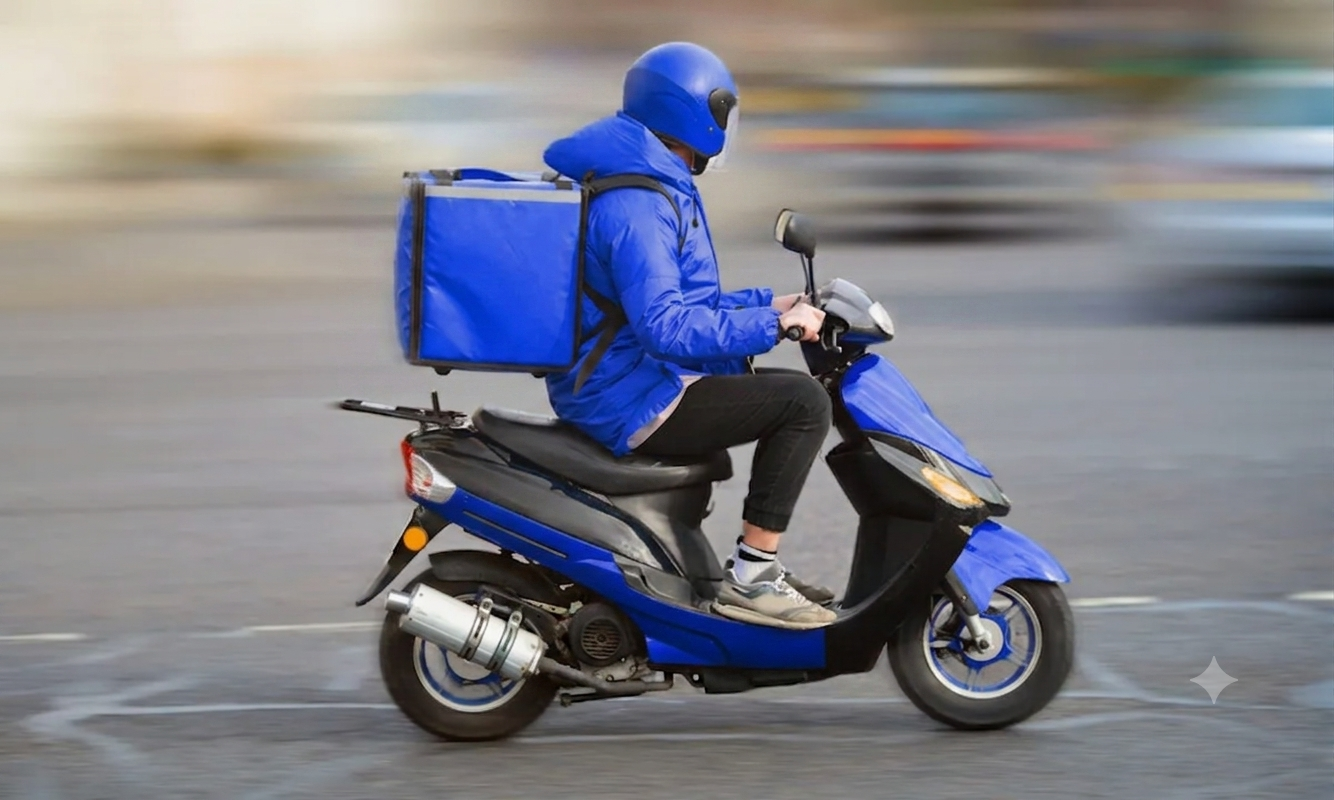 Last-mile delivery rider