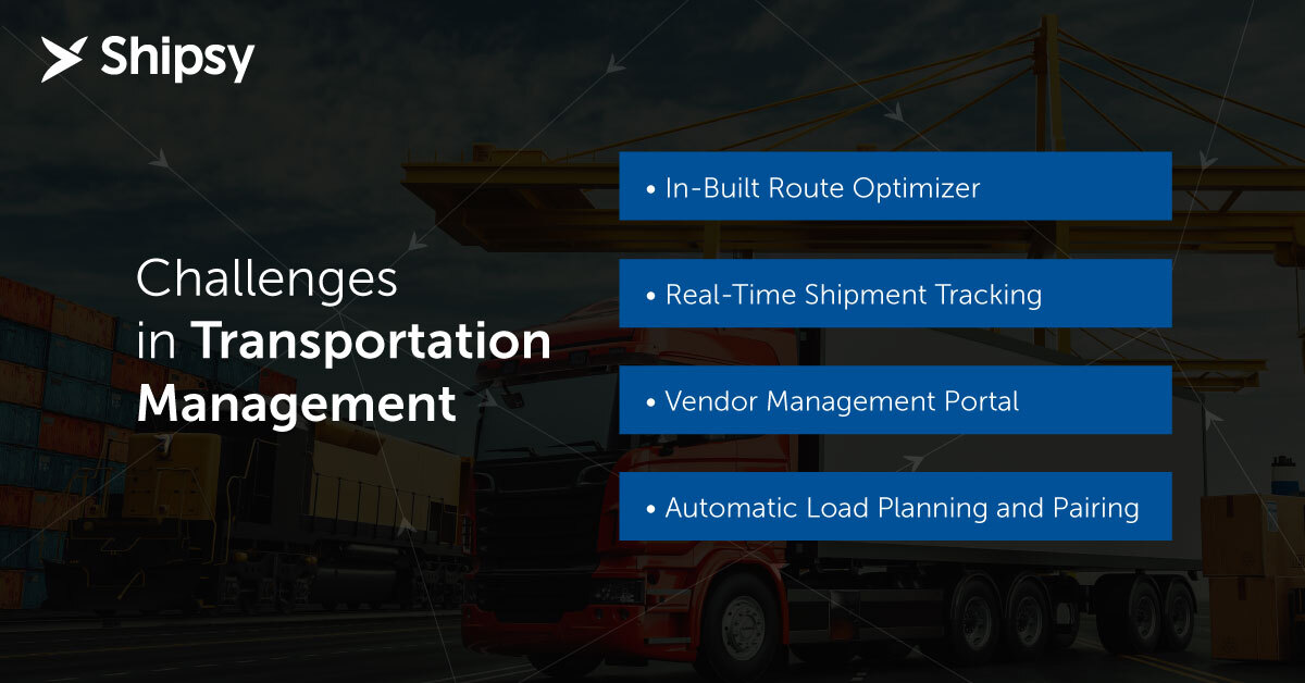 Challenges in manual transportation management