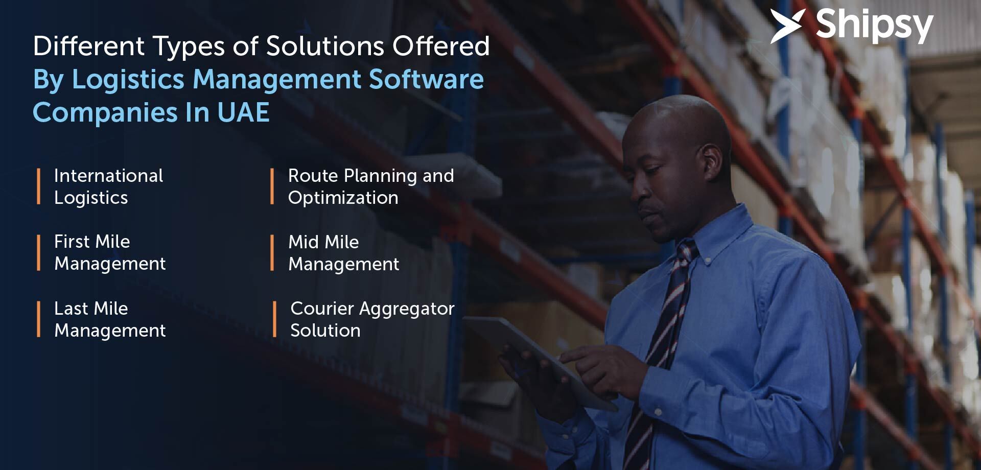 different logistics solutions offered by logistics management software companies in the UAE